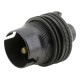 Lampholder B22 Dark Bronze with Shade Ring, 10mm Threaded Entry