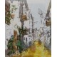 Bernard Dufour Original Oil on Canvas Mediterranean Scene circa 1950-1960